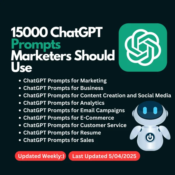 15000 Useful ChatGPT Prompts For Marketers